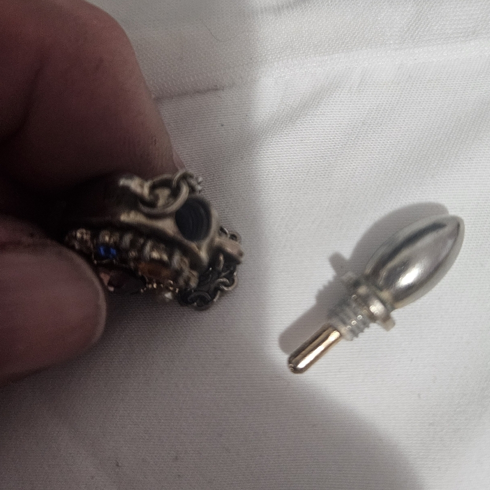 Vintage Rhinestone Perfume Bottle - Picture 3 of 4